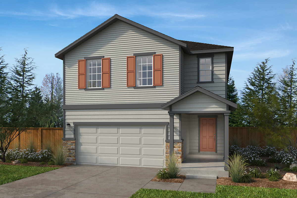 Exterior A with optional stone
