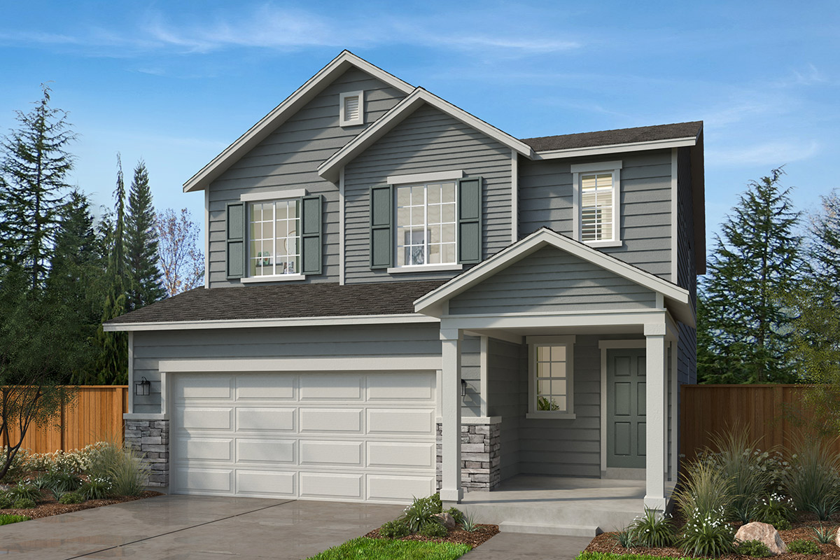 Exterior A with optional stone