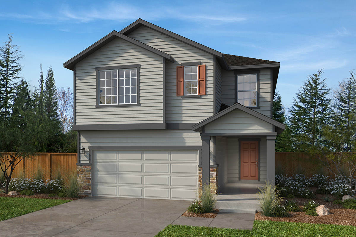 Exterior A with optional stone