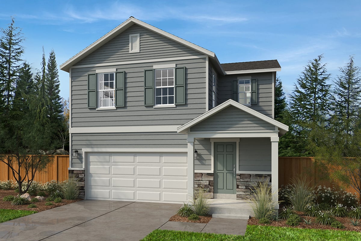 Exterior A with optional masonry