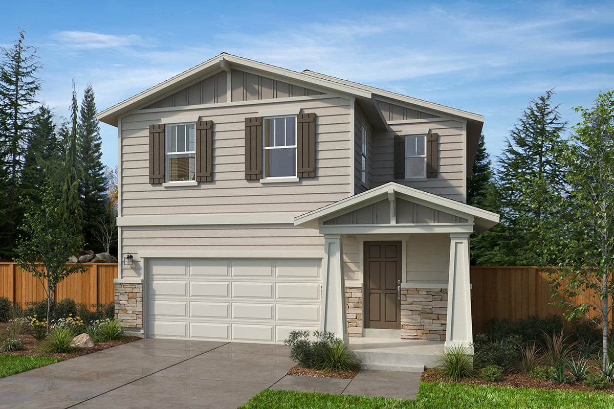 Exterior B with optional masonry