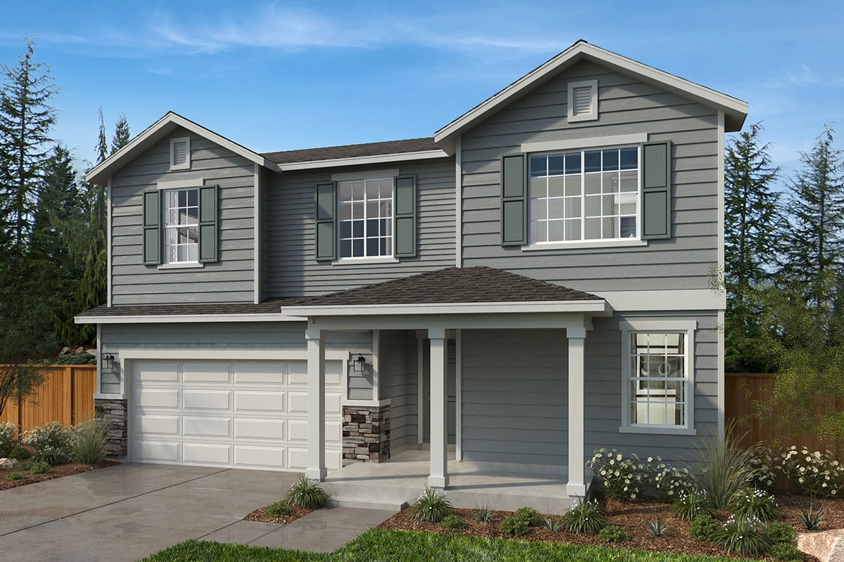 Exterior A with optional masonry