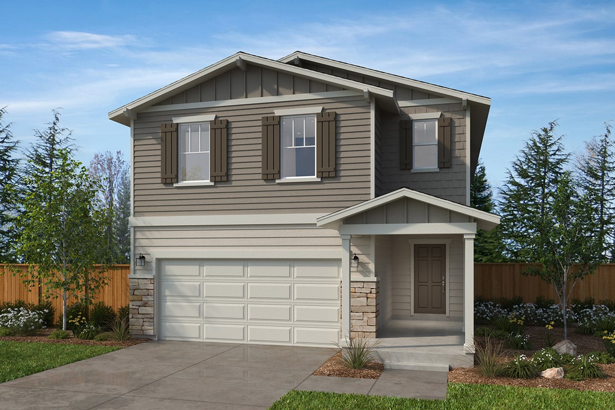 Exterior B with optional masonry