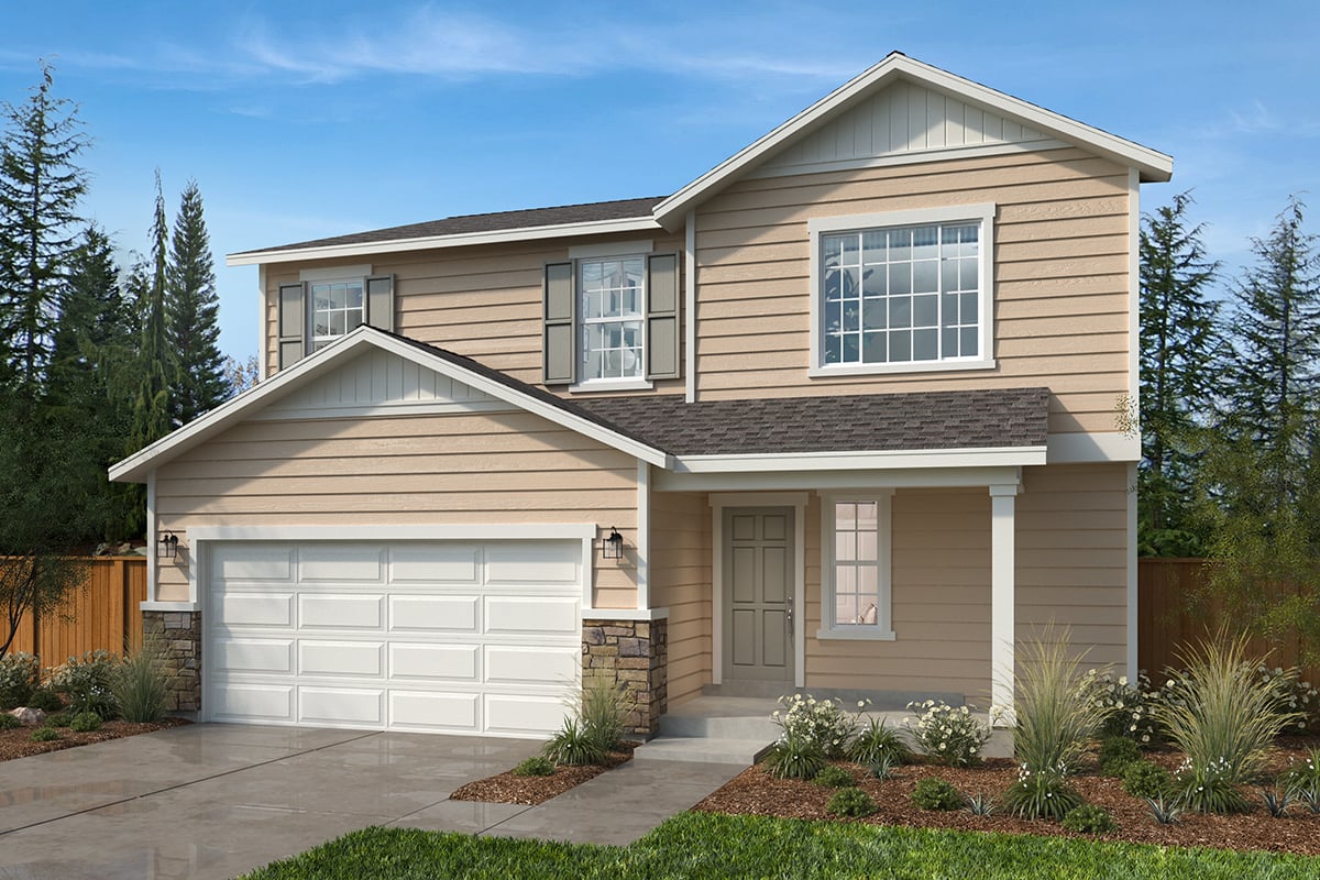 Exterior A with optional masonry