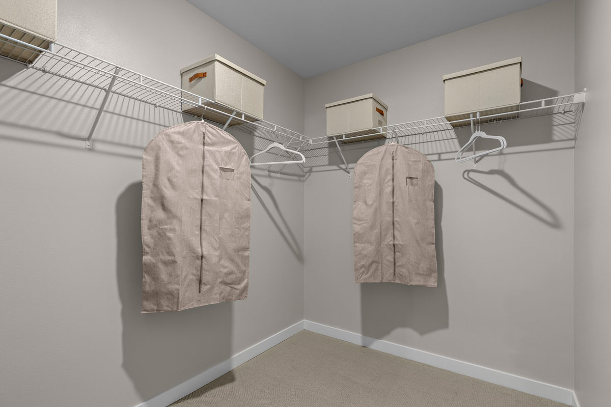 Primary walk-in closet