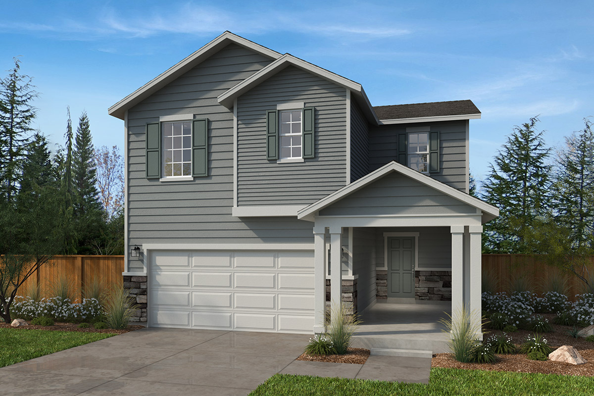 Exterior A with masonry