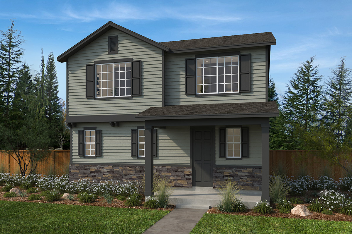 Exterior A with optional masonry
