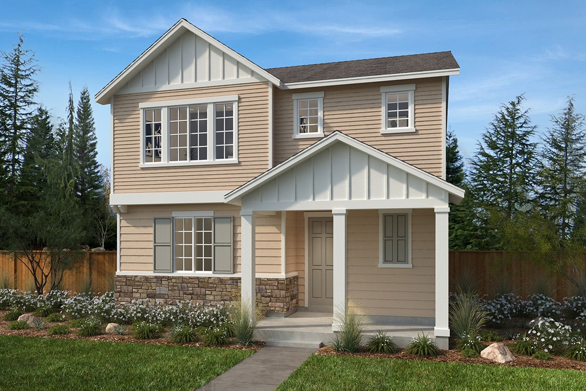 Exterior A with optional masonry