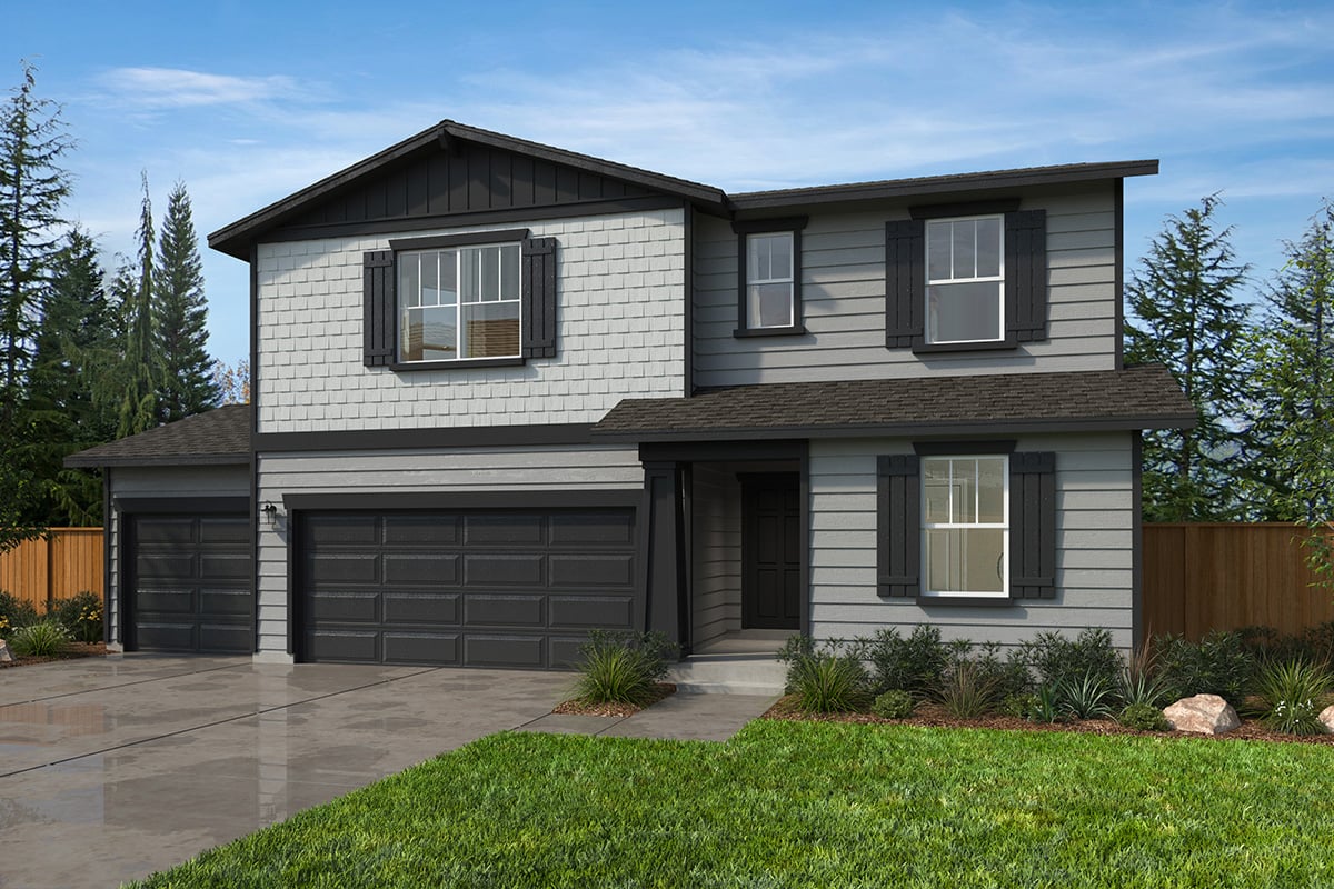 Exterior B with optional 3-car garage