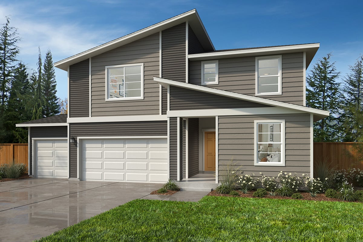 Exterior D with optional 3-car garage