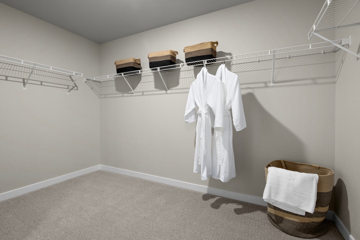 Primary walk-in closet