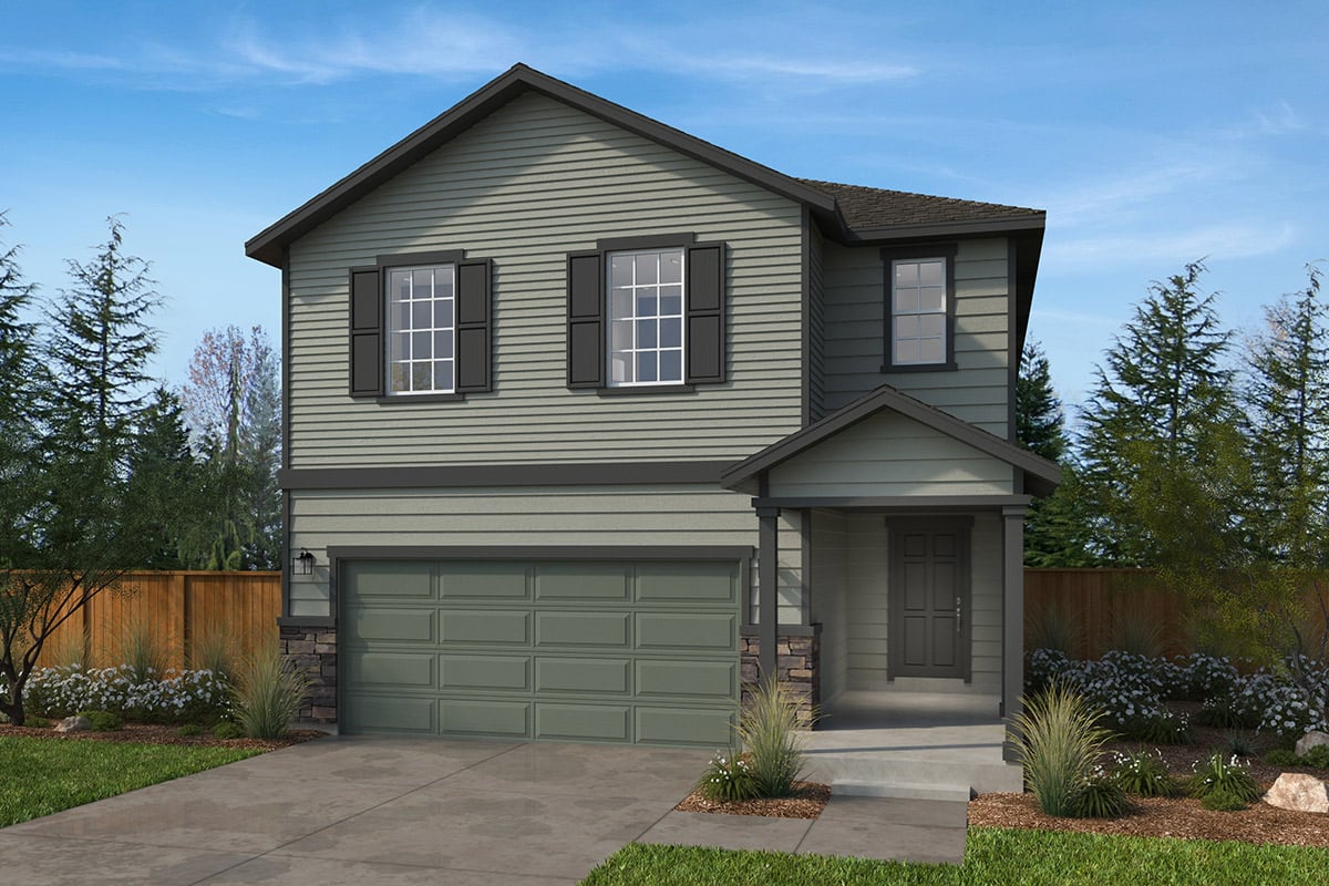 Exterior A with masonry