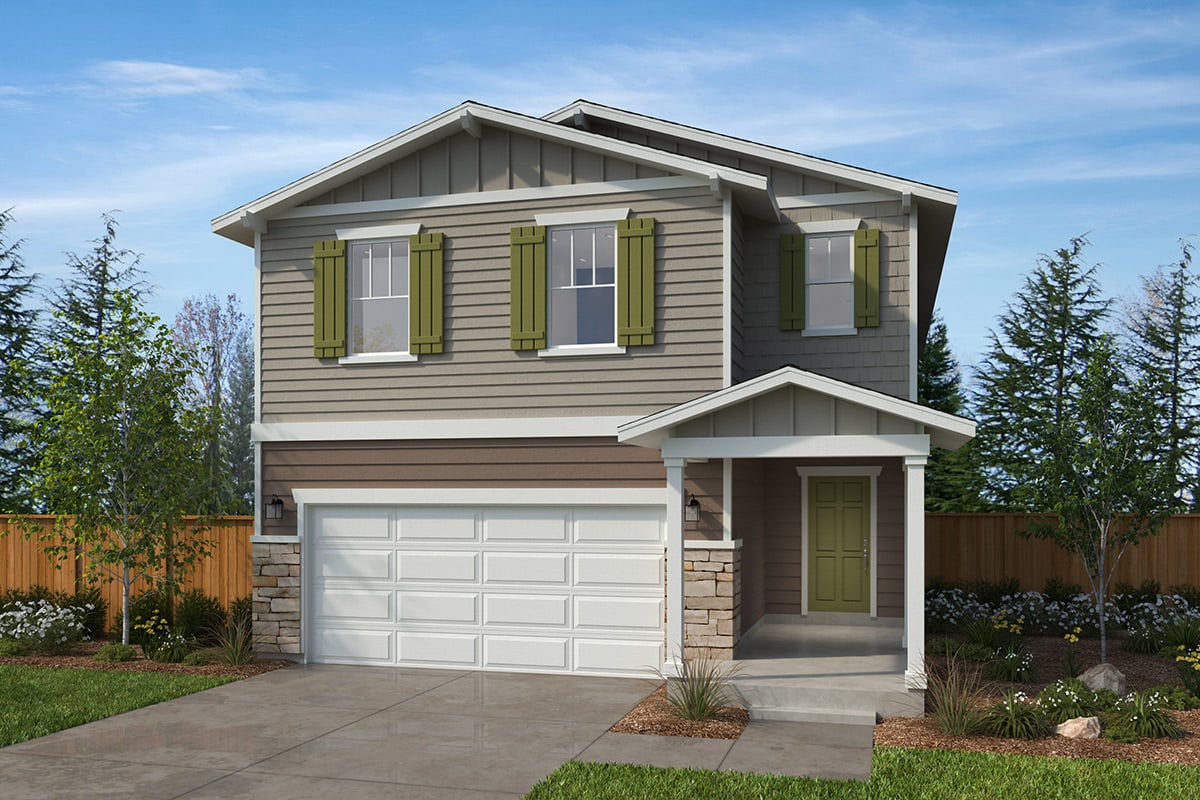 Exterior B with masonry