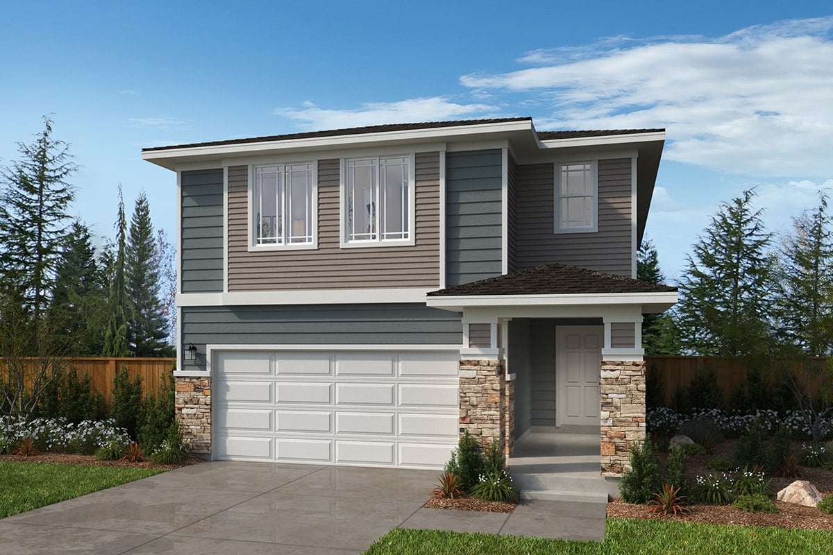 Exterior C with masonry