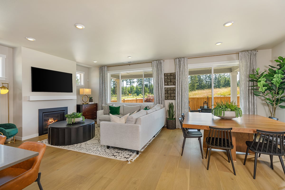 New Homes in Bonney Lake, WA - Falling Water Plan 1857 Great Room