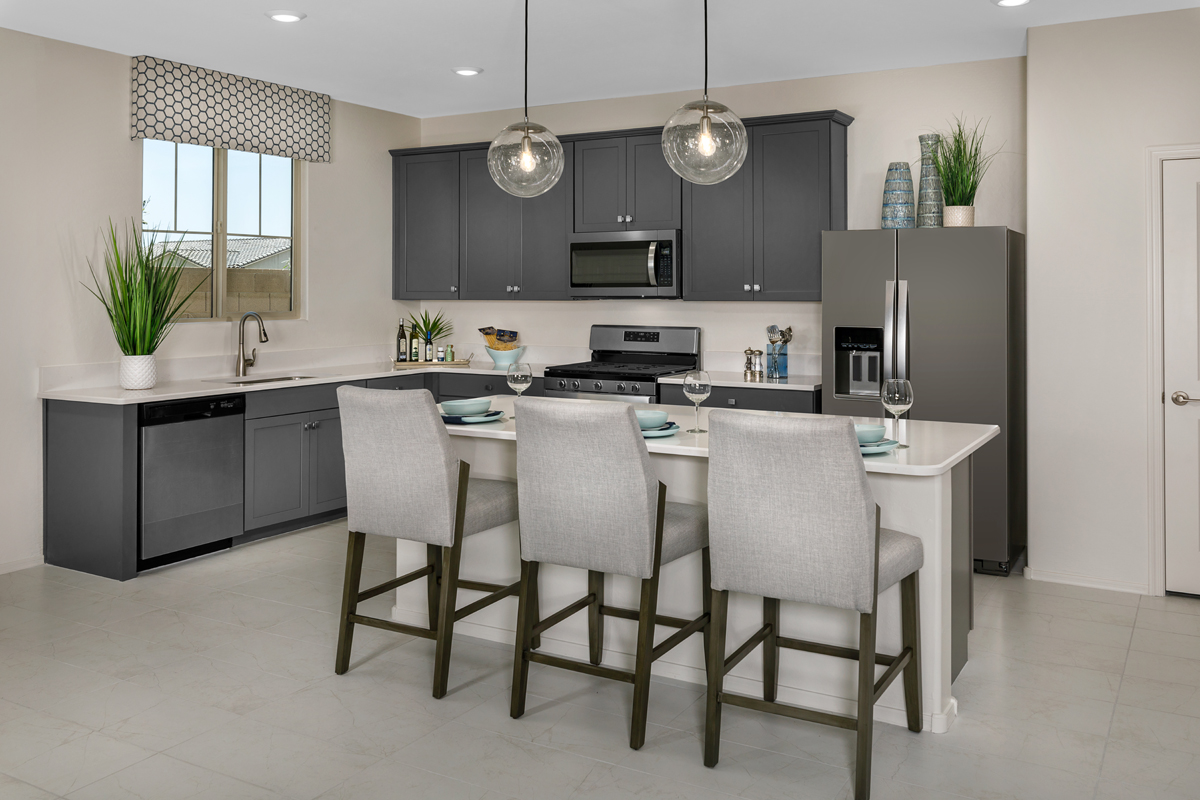KB model home kitchen in Avondale, AZ