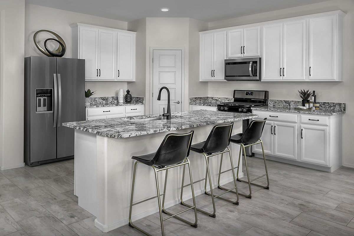 KB model home kitchen in Surprise, AZ