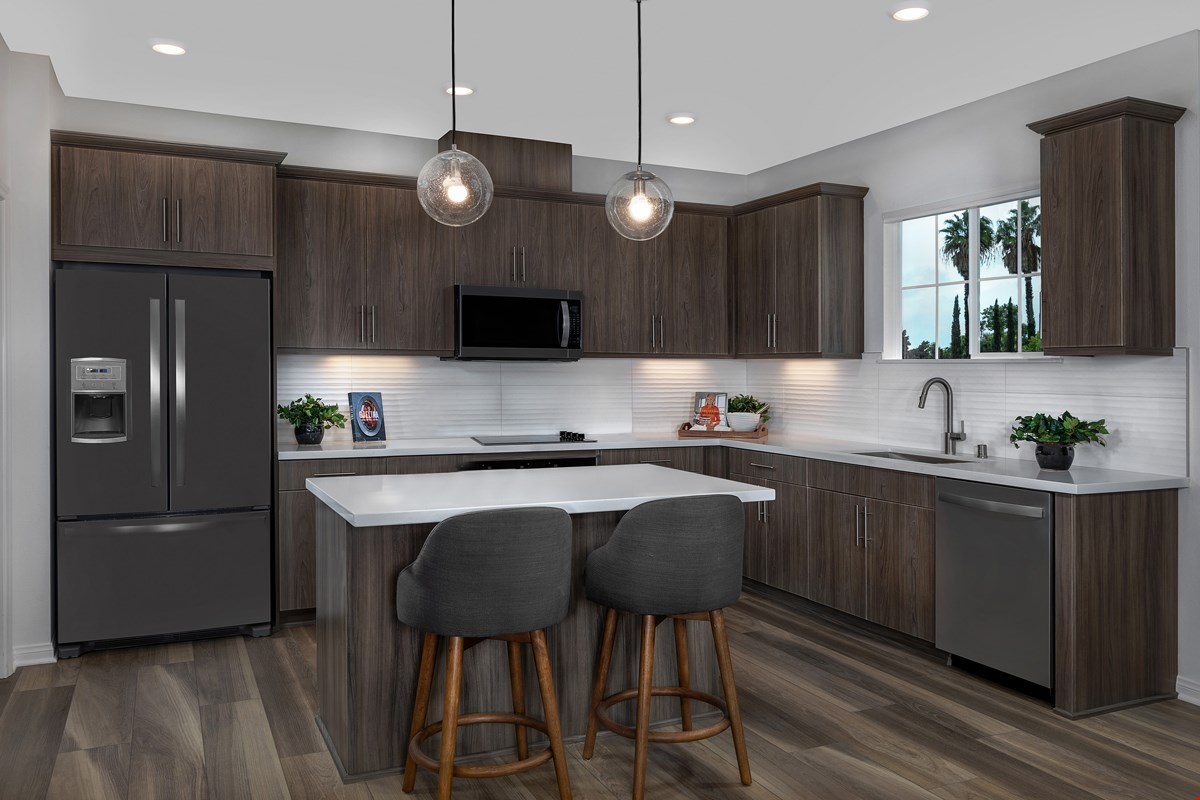 KB model home kitchen in Anaheim, CA