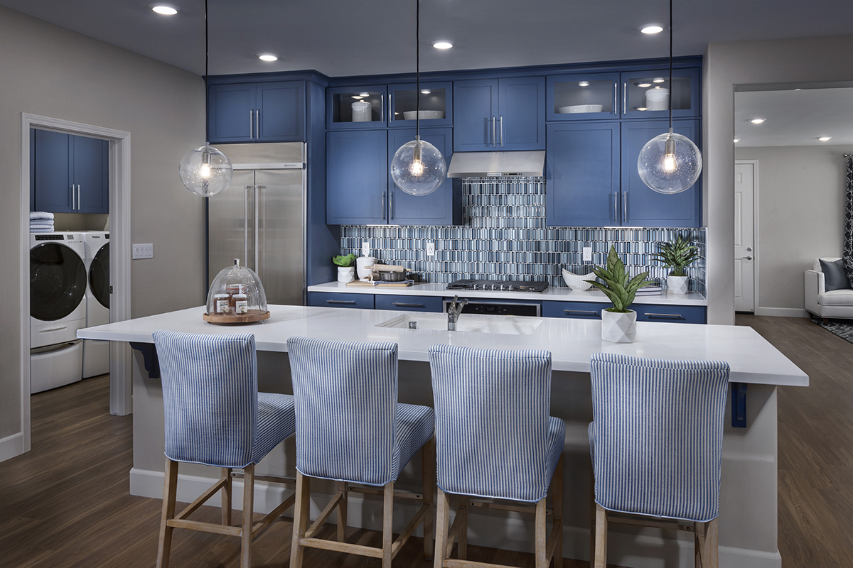 KB model home kitchen in Hollister, CA