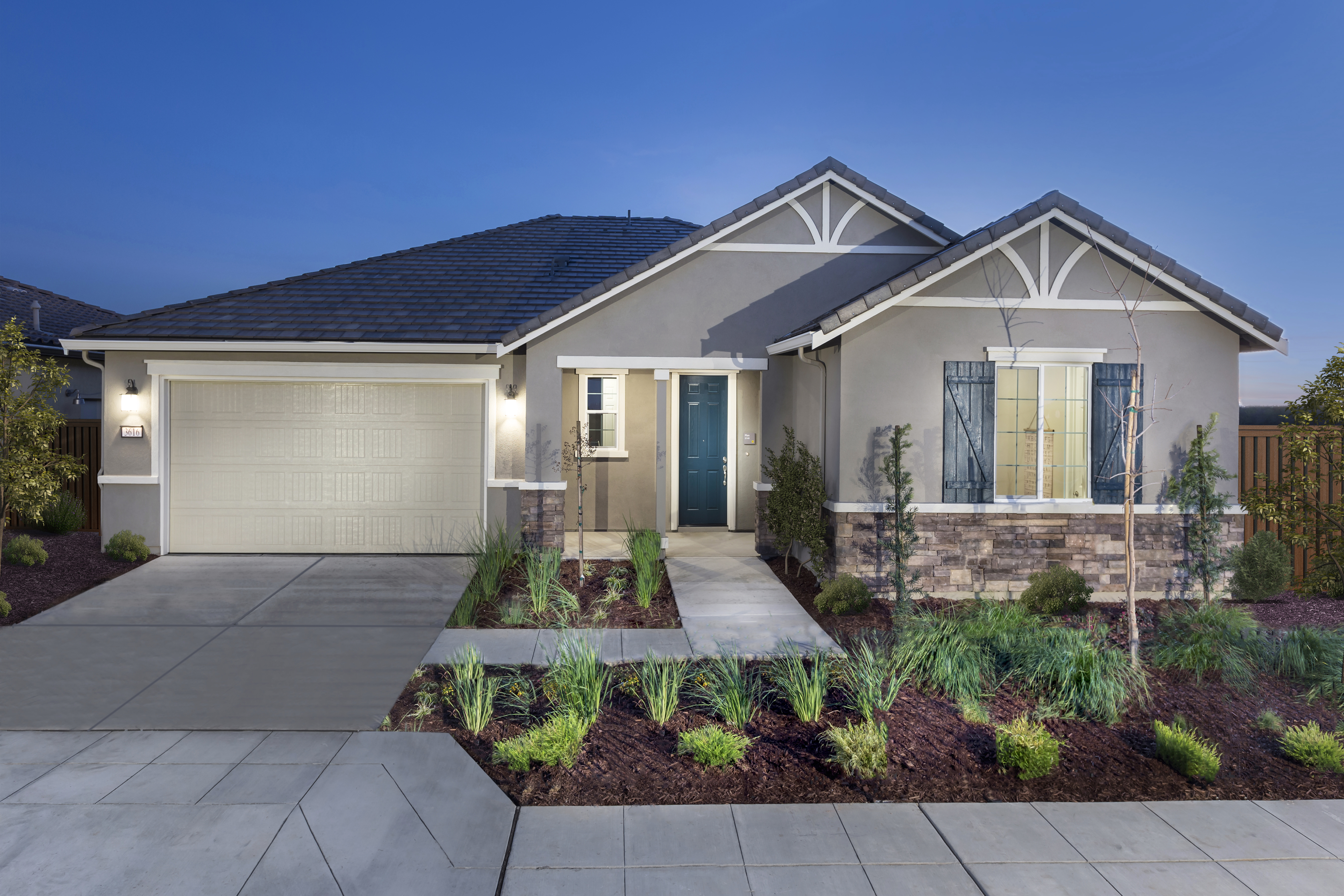 KB model home in Madera, CA