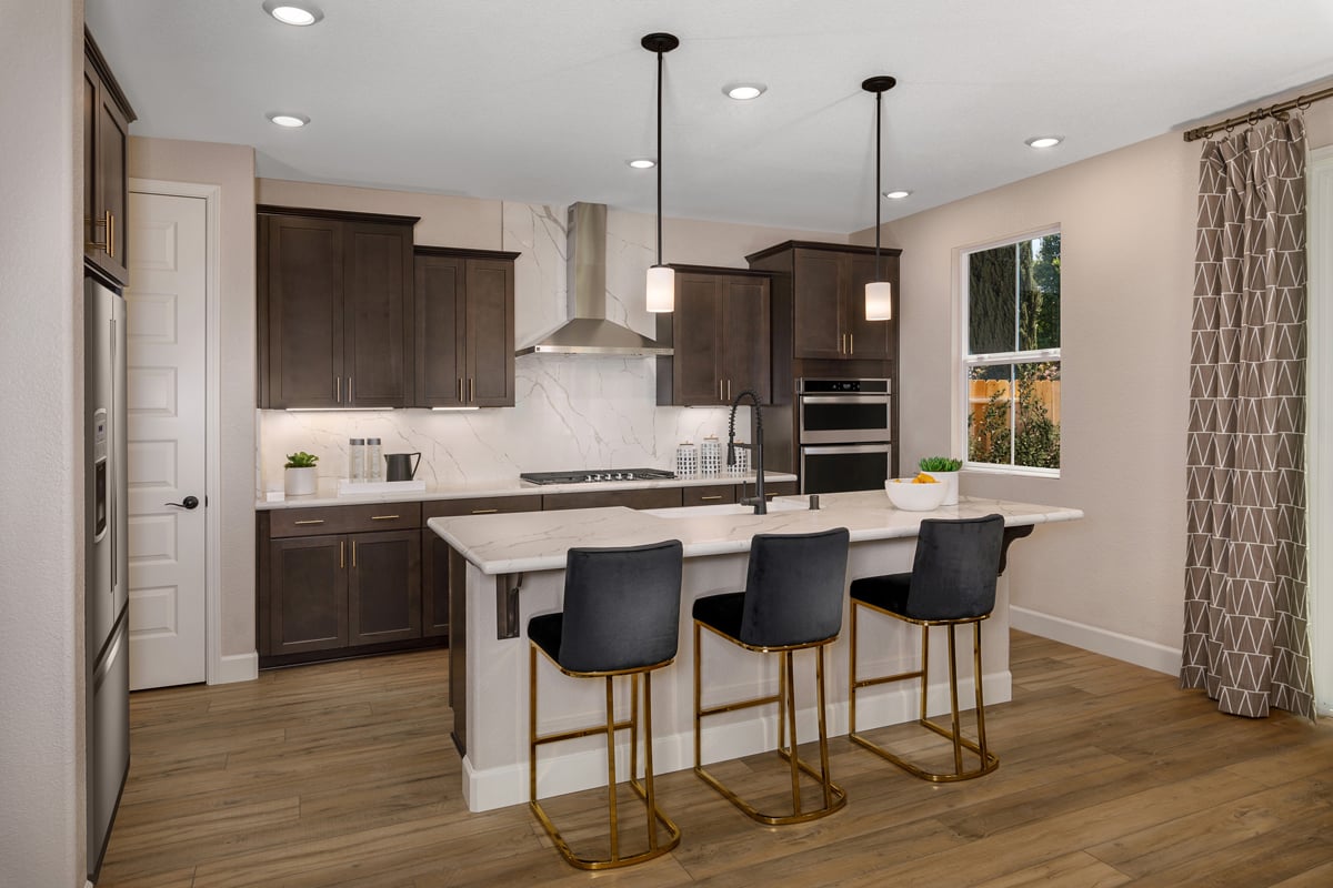 KB model home kitchen in Stockton, CA