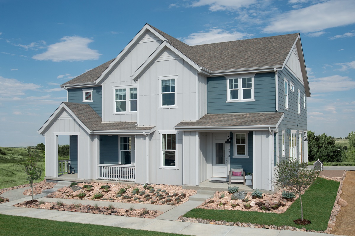 KB modeled paired homes in Broomfield, CO
