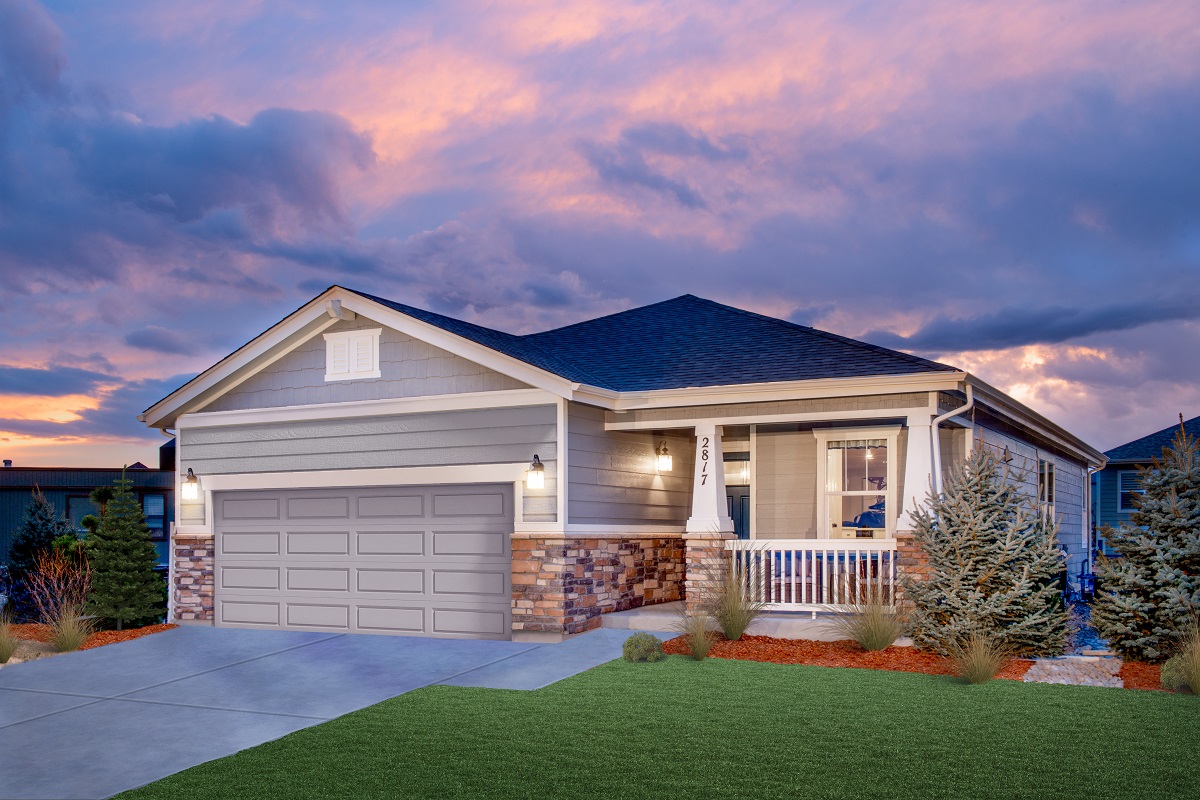 KB model home in Loveland, CO