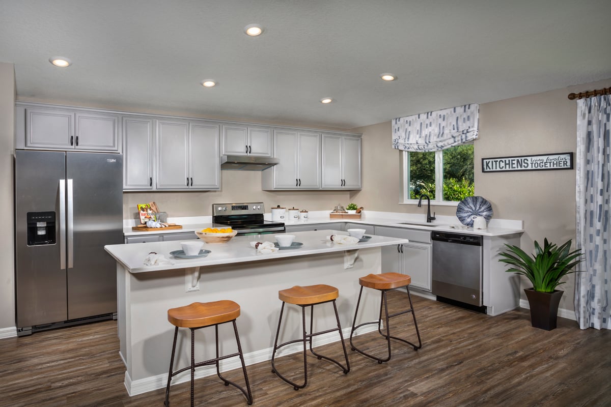 KB model home kitchen in Clermont, FL