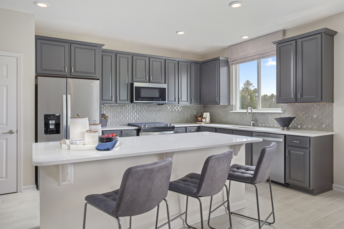 KB model home kitchen in Green Cove Springs, FL