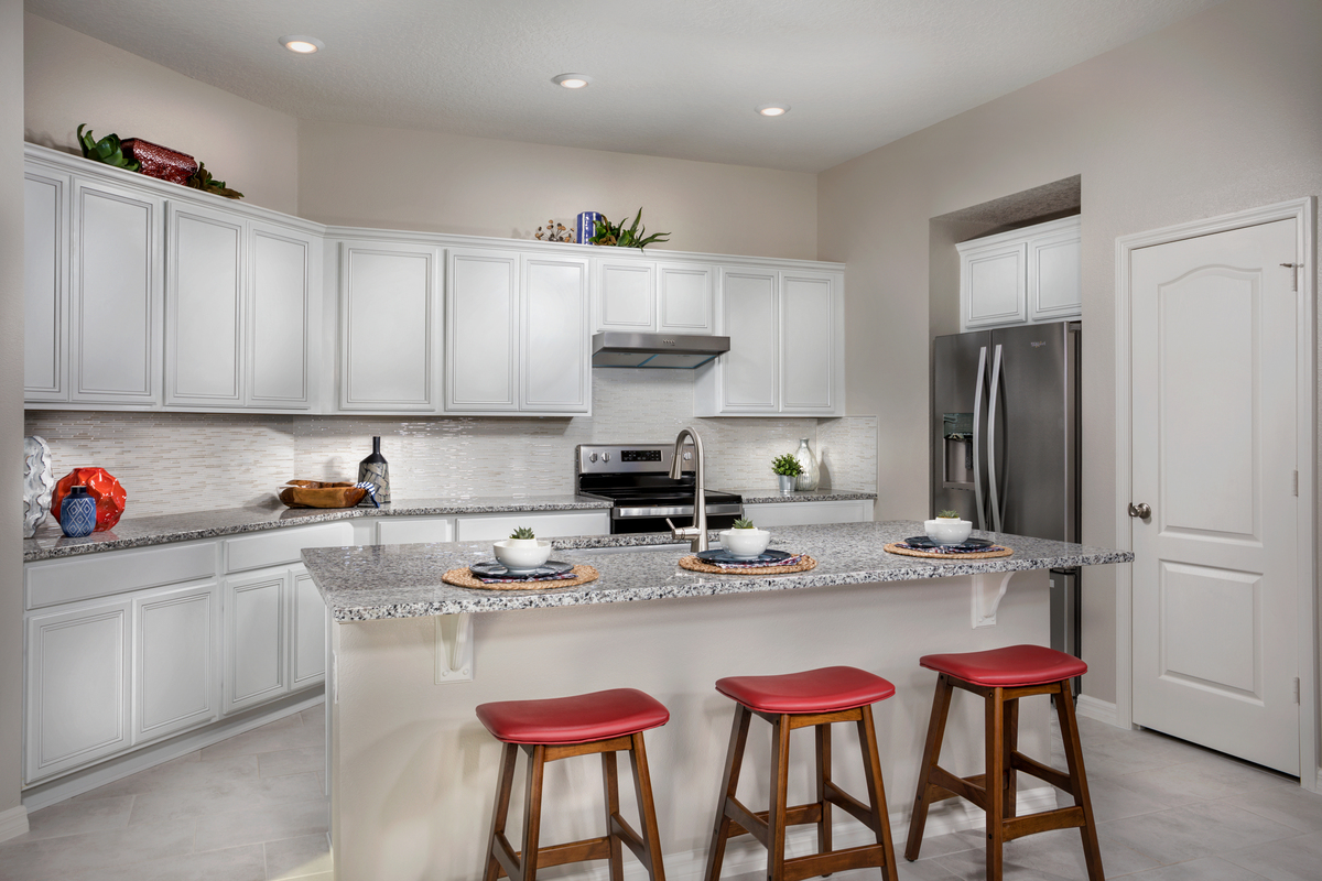 KB model home kitchen in Haines City, FL