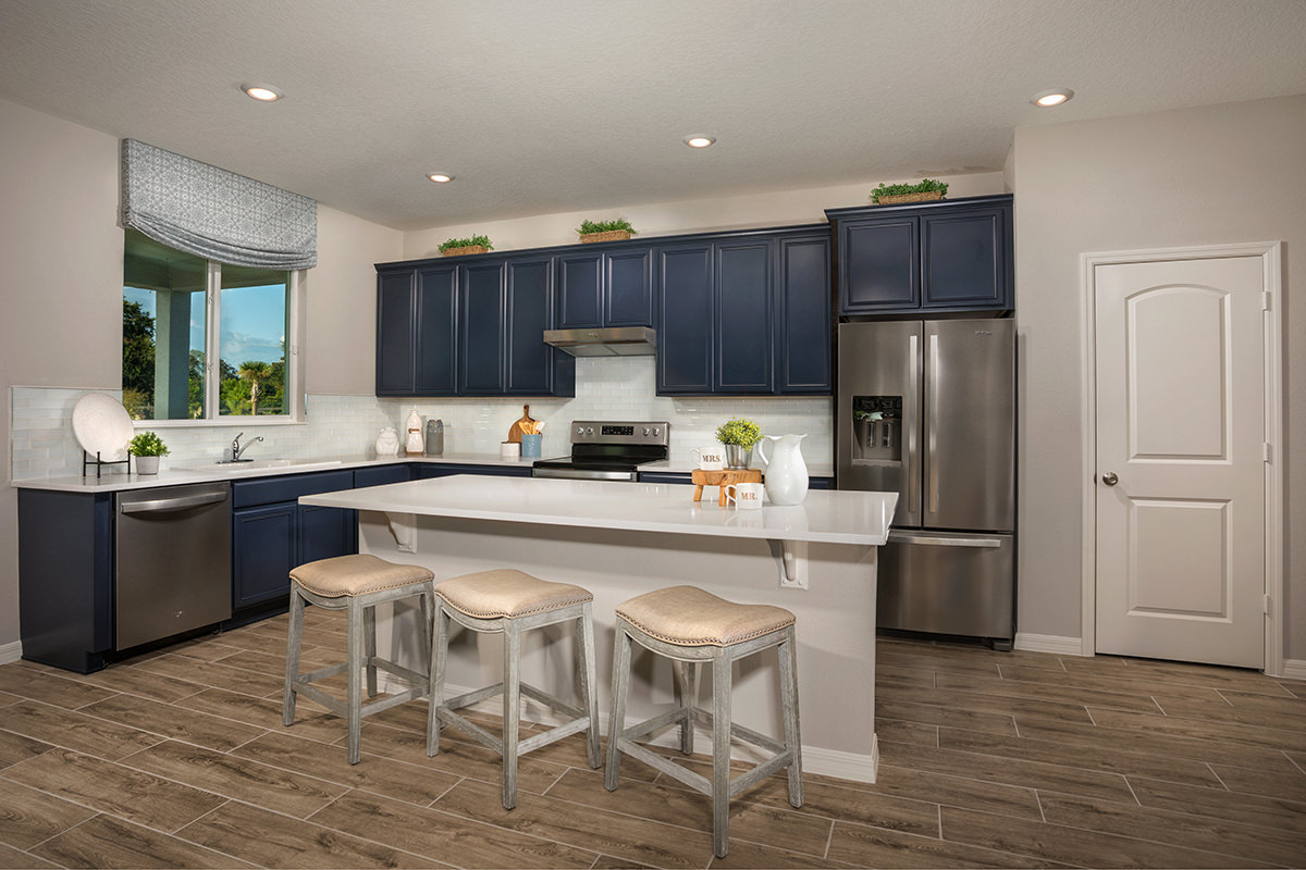 KB model home kitchen in Minneola, FL