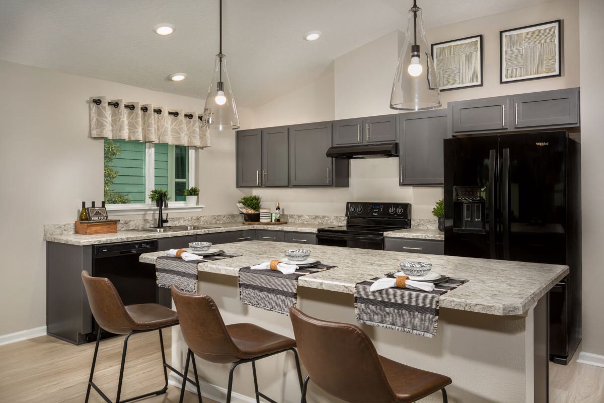 KB model home kitchen in Palm Coast, FL