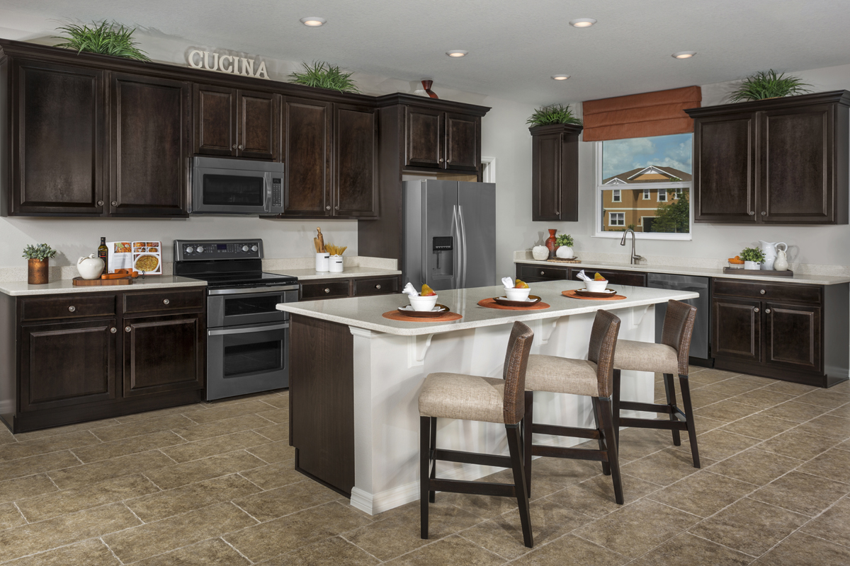 KB model home kitchen in Riverview, FL