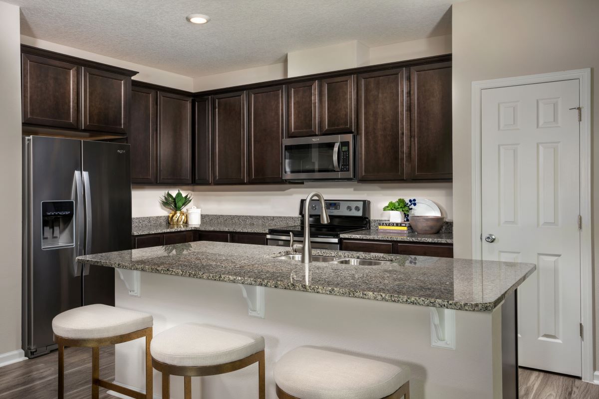 KB model home kitchen in St. Augustine, FL