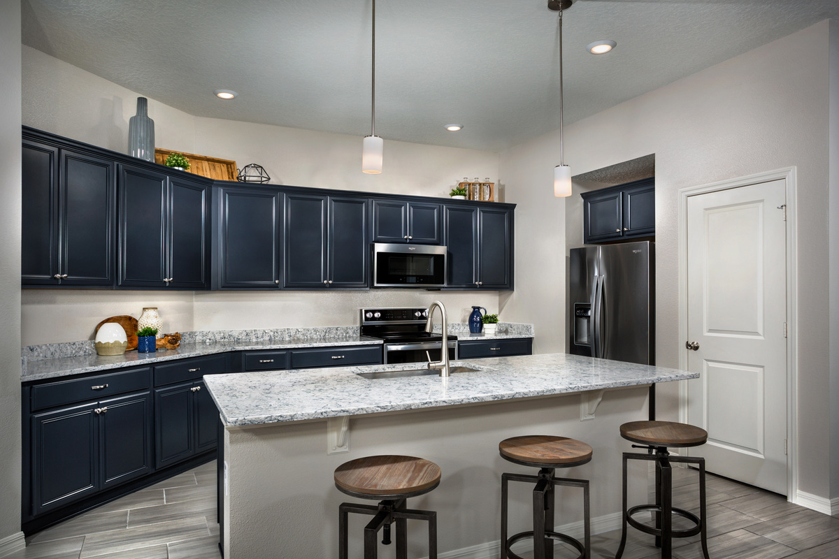 KB model home kitchen in St. Cloud, FL