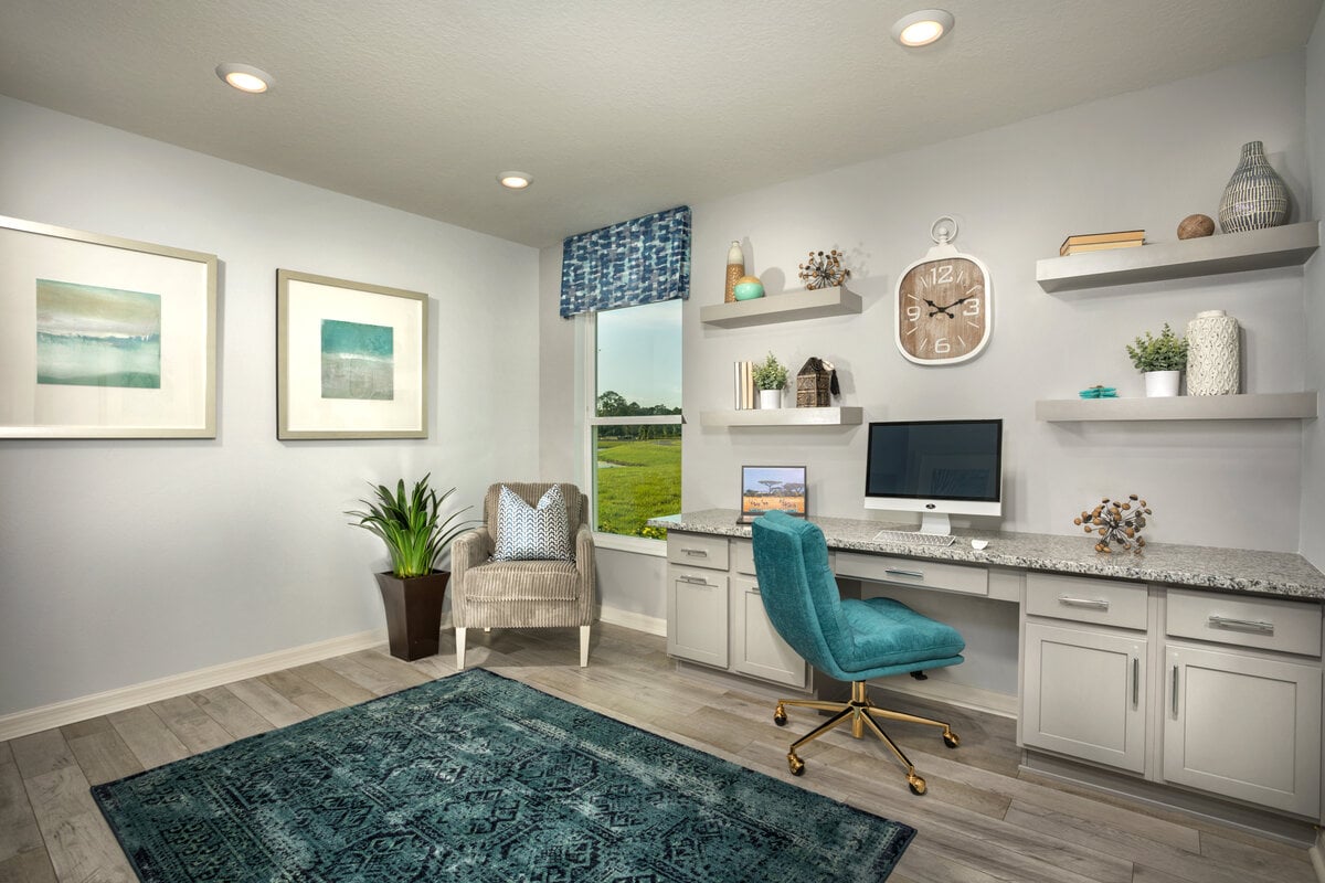 KB model home office in Titusville, FL