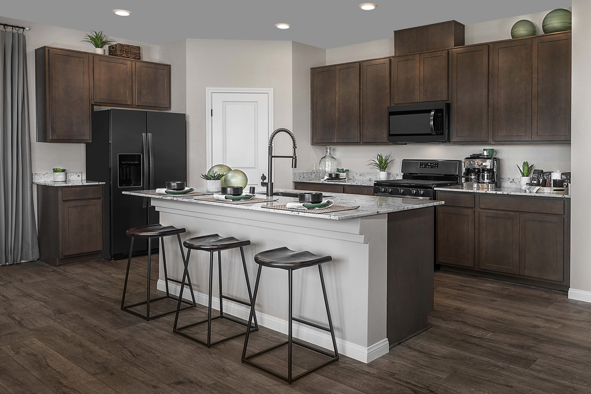KB model home kitchen in North Las Vegas, NV