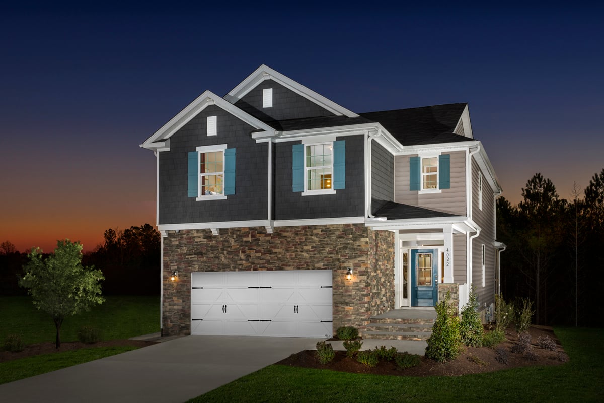 KB model home in Apex, NC