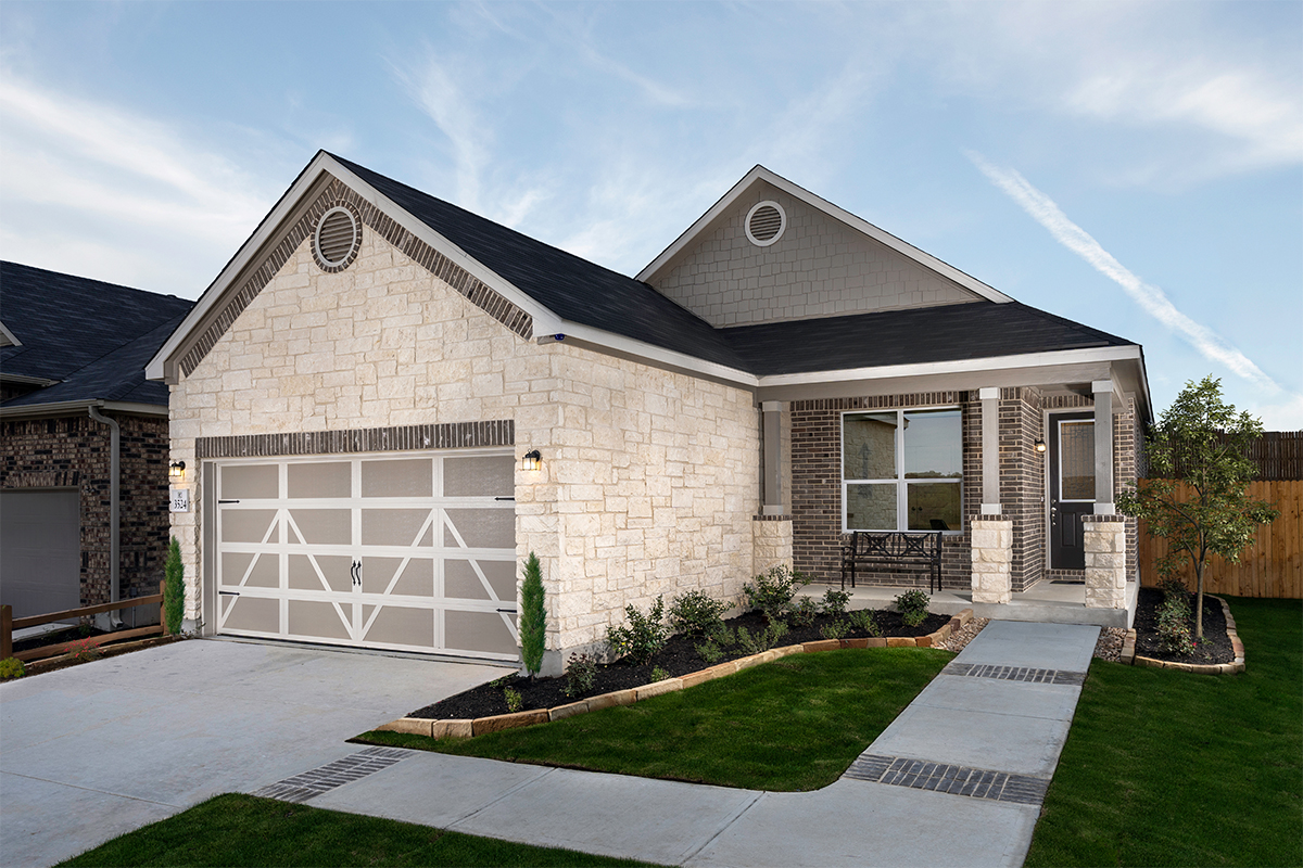 KB model home in Bulverde, TX
