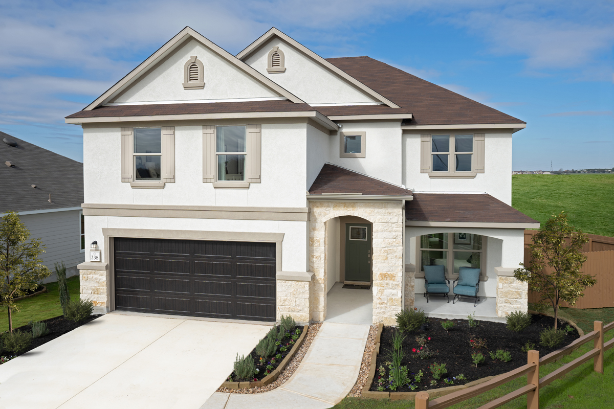 KB model home in Cibolo, TX