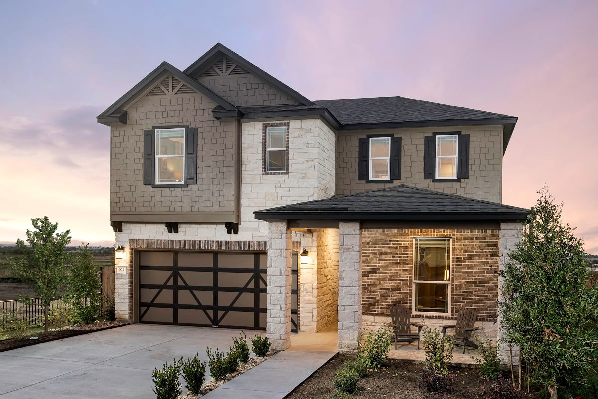 KB model home in Elgin, TX