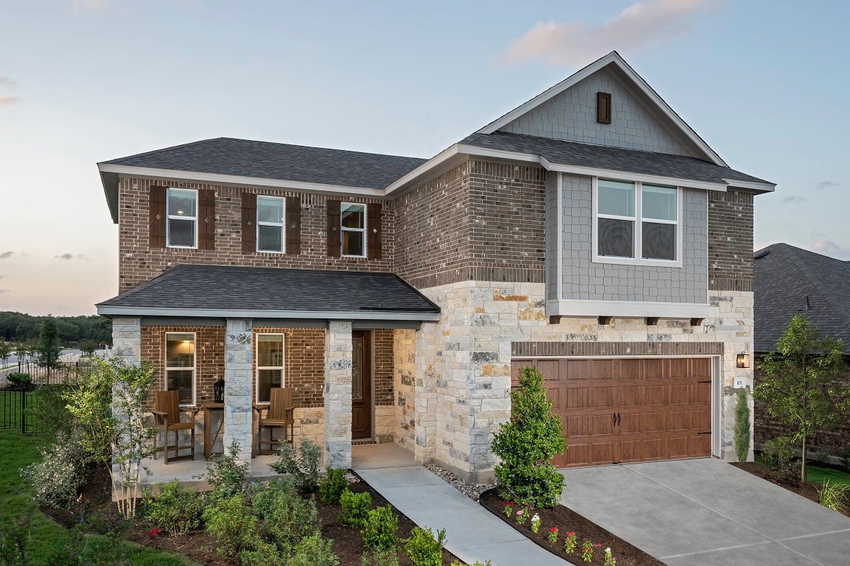 KB model home in Georgetown, TX