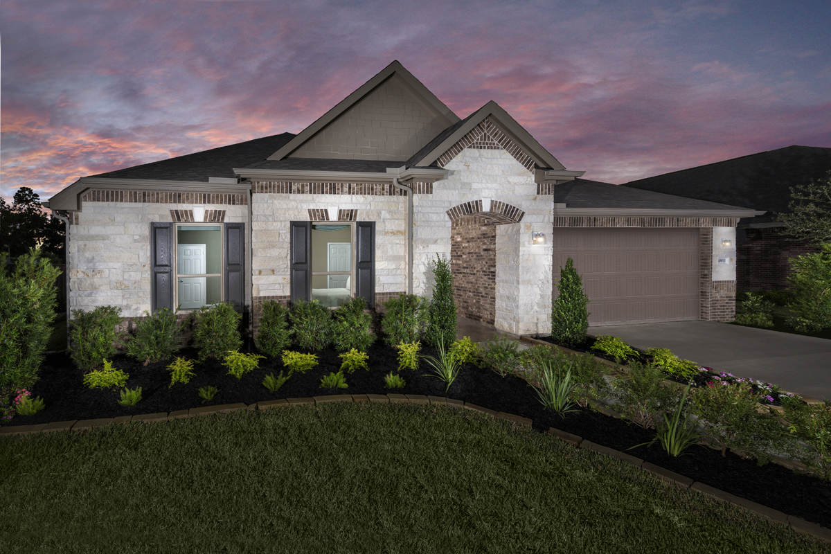 KB model home in Humble, TX