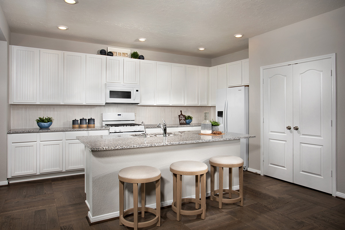 KB model home kitchen in La Marque, TX