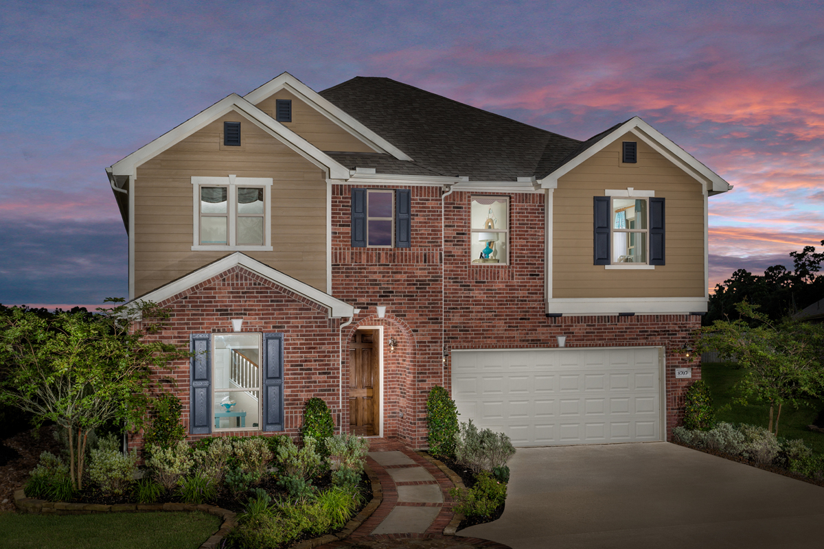 KB model home in Magnolia, TX