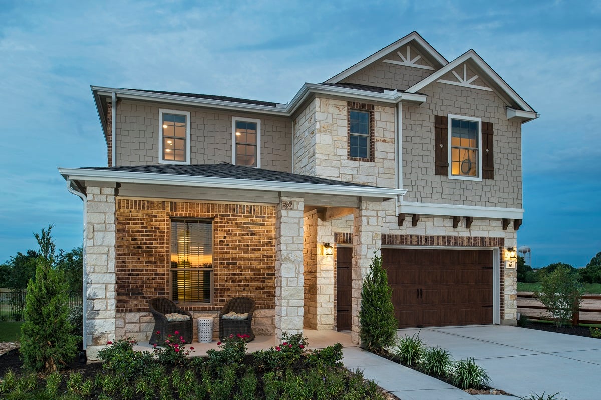 KB model home in Round Rock, TX