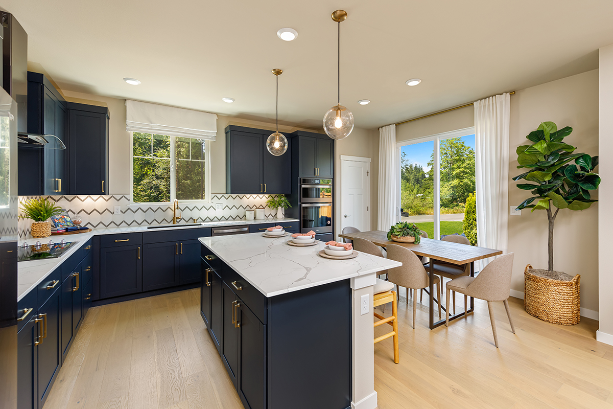 KB model home kitchen in Duvall, WA